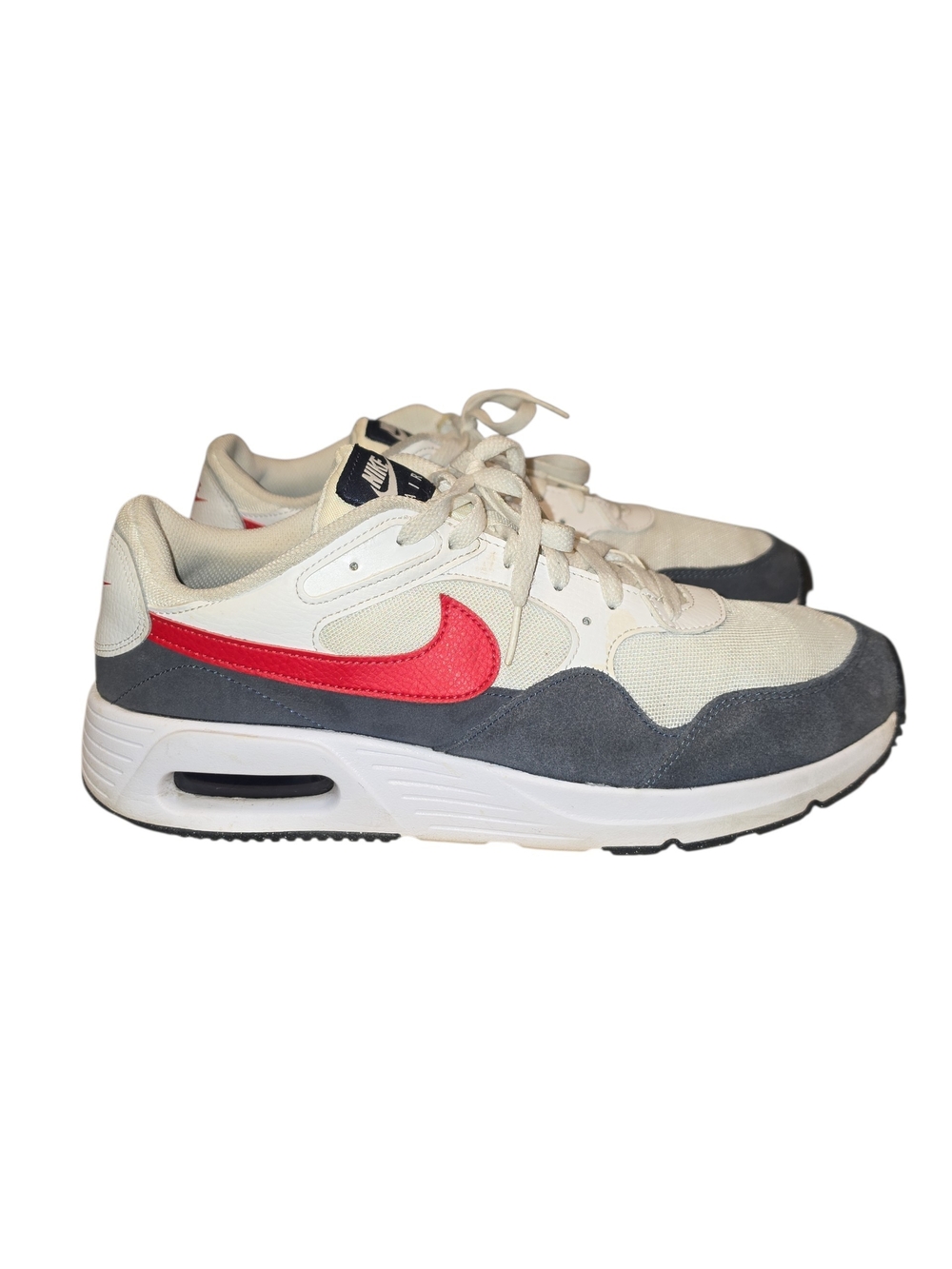 Nike Men’s Air Max Retro Running Shoe - White, Gray, Red Sz 11.5